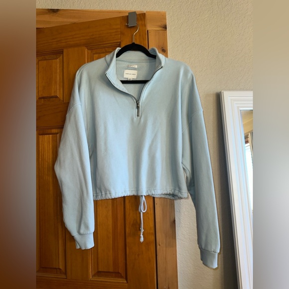 AE Cropped Quarter Zip Pullover - Picture 2 of 8